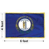 4'x6' Kentucky Indoor Nylon Flag 