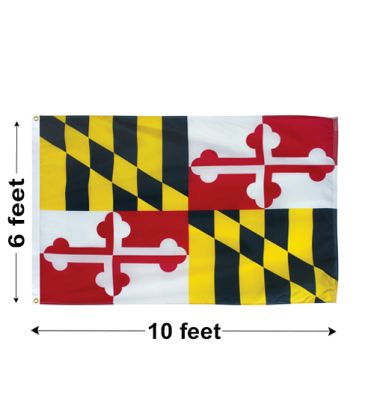6'x10' Maryland Nylon Outdoor Flag