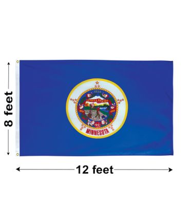 8'x12' Minnesota Nylon Outdoor Flag