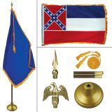 Mississippi 8' Heavy Oak Indoor Flag Kit