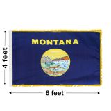 4'x6' Montana Indoor Nylon Flag 