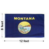 8'x12' Montana Nylon Outdoor Flag