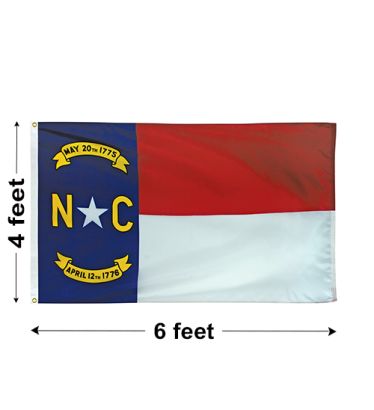 4'x6' North Carolina Polyester Outdoor Flag