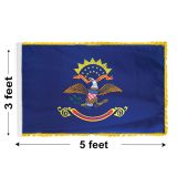 3'x5' North Dakota Indoor Nylon Flag 