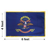 4'x6' North Dakota Indoor Nylon Flag 