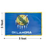 3'x5' Oklahoma Indoor Nylon Flag 