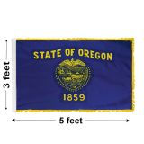 3'x5' Oregon Indoor Nylon Flag 