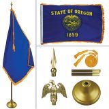 Oregon 8' Heavy Oak Indoor Flag Kit