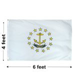 4'x6' Rhode Island Nylon Outdoor Flag