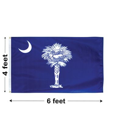 4'x6' South Carolina Polyester Outdoor Flag