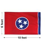 6'x10' Tennessee Nylon Outdoor Flag