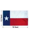 12'x18' Texas Polyester Outdoor Flag