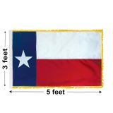 3'x5' Texas Indoor Nylon Flag 