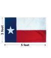 3'x5' Texas Polyester Outdoor Flag