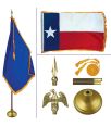 Texas 8' Heavy Oak Indoor Flag Kit