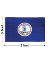 3'x5' Virginia Nylon Outdoor Flag