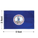 3'x5' Virginia Nylon Outdoor Flag