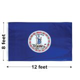 8'x12' Virginia Nylon Outdoor Flag