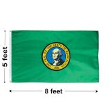 5'x8' Washington Nylon Outdoor Flag