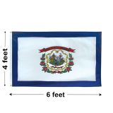4'x6' West Virginia Polyester Outdoor Flag