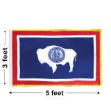 3'x5' Wyoming Indoor Nylon Flag 