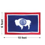 6'x10' Wyoming Nylon Outdoor Flag