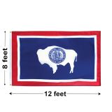 8'x12' Wyoming Nylon Outdoor Flag