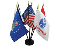 4"x6" Complete Set of Armed Forces Rayon Flags