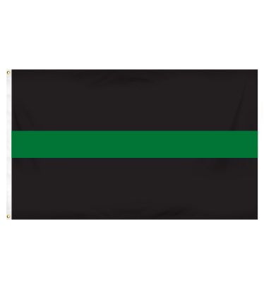 3'x5' Budget-Friendly Thin Green Line Outdoor Flag