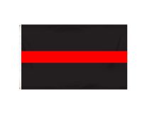 3'x5' Budget-Friendly Thin Red Line Outdoor Flag