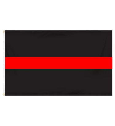 3'x5' Budget-Friendly Thin Red Line Outdoor Flag