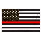 3'x5' Budget-Friendly Thin Red Line-U.S. Outdoor Flag