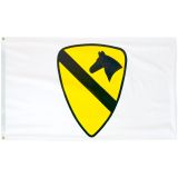 3'x5' 1st Cavalry Division Outdoor Light-Poly Flags