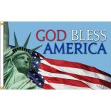 3'x5' God Bless America Nylon Flag
