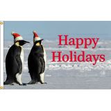 3'x5' Holiday Penguins Nylon Flag