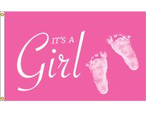 3'x5' It's A Girl Nylon Flag