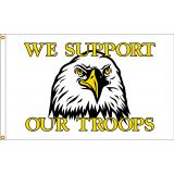 3'x5' Support Our Troops Nylon Flag