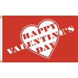 3'x5' Valentine Heart Nylon Flag