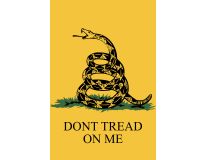 18"x12" Gadsden Garden Flag
