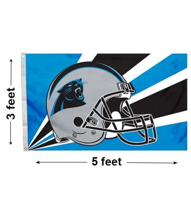3'x5' Carolina Panthers Helmet Outdoor Flag