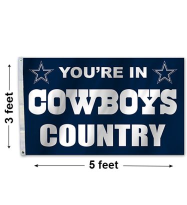 3'x5' Dallas Cowboys Country Outdoor Flag
