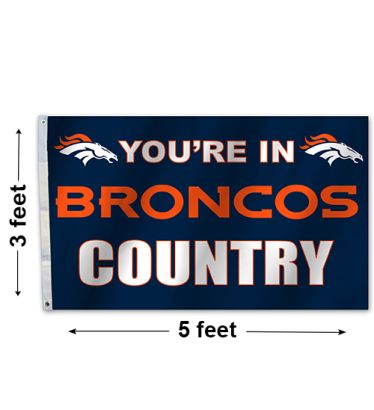 3'x5' Denver Broncos Country Outdoor Flag