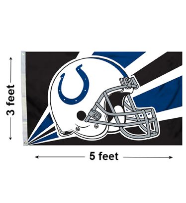3'x5' Indianapolis Colts Helmet Outdoor Flag