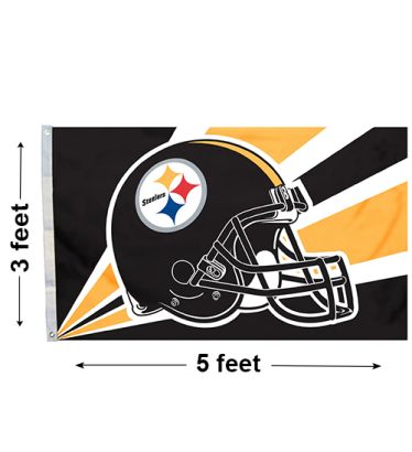 3'x5' Pittsburgh Steelers Helmet Outdoor Flag