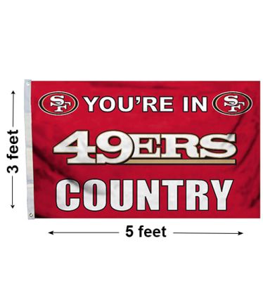 3'x5' San Francisco 49Ers Country Outdoor Flag