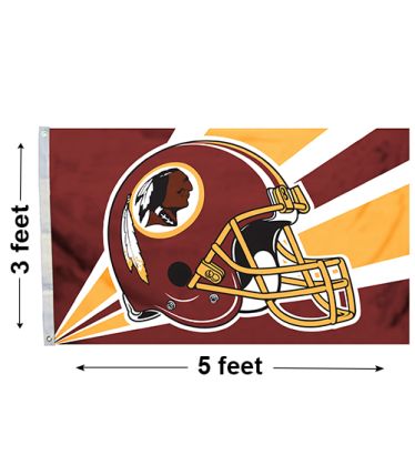3'x5' Washington Redskins Helmet Outdoor Flag