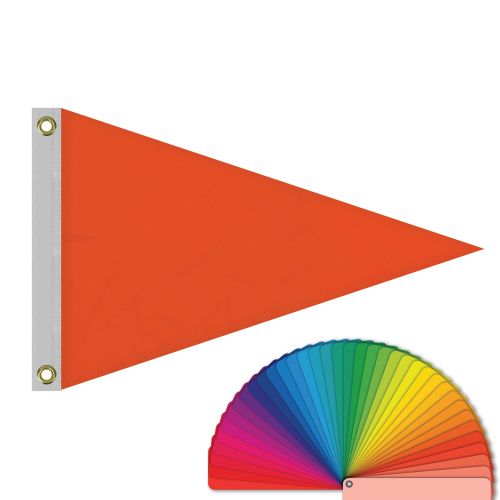 2' x 3' Solid Color Pennants with Heading & Grommets - Pennant & Sail ...